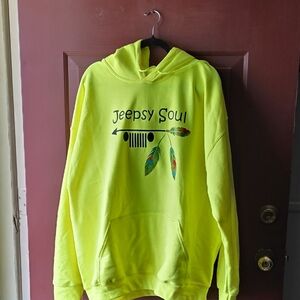 Gildan Neon Yellow Pullover Hoodie